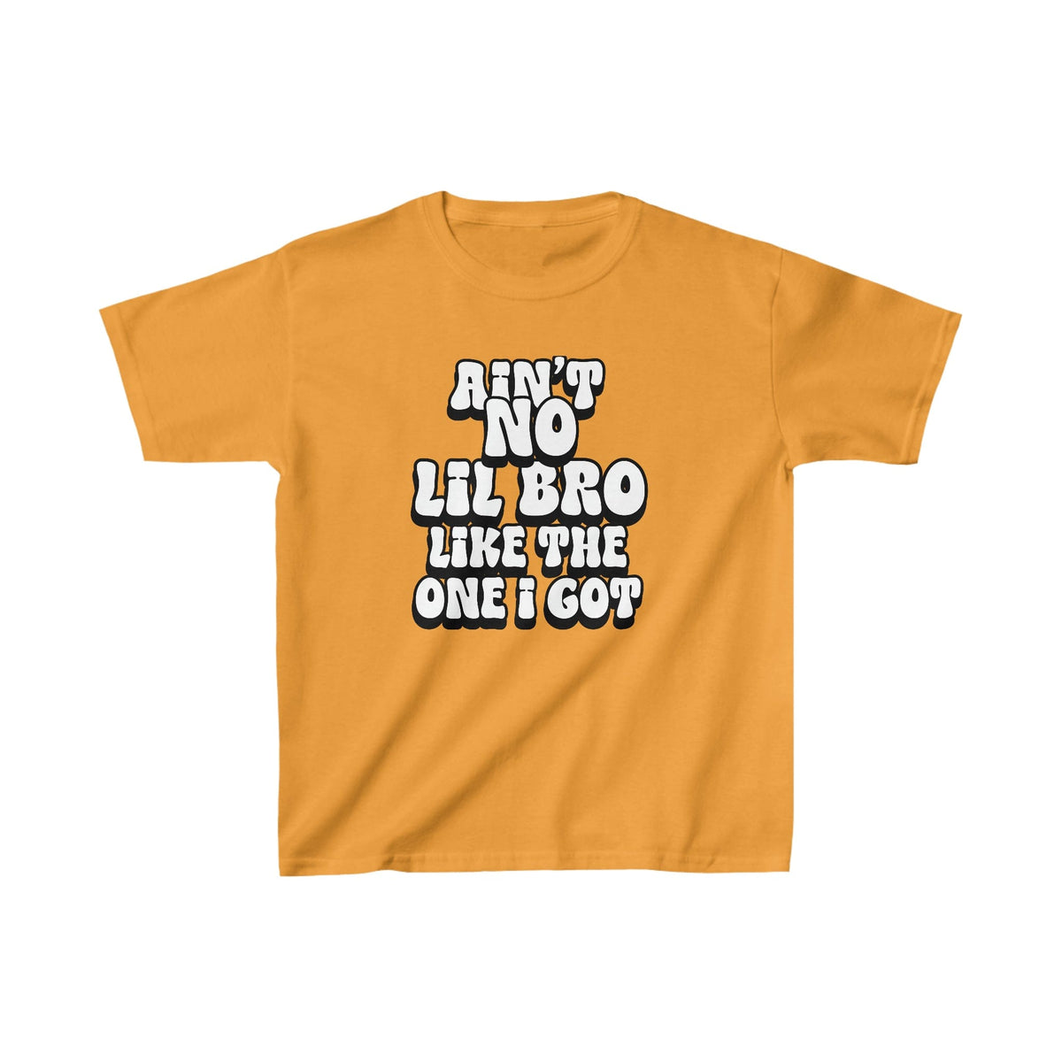 Ain't No Lil Bro Like The One I Got Kids Heavy Cotton™ Tee