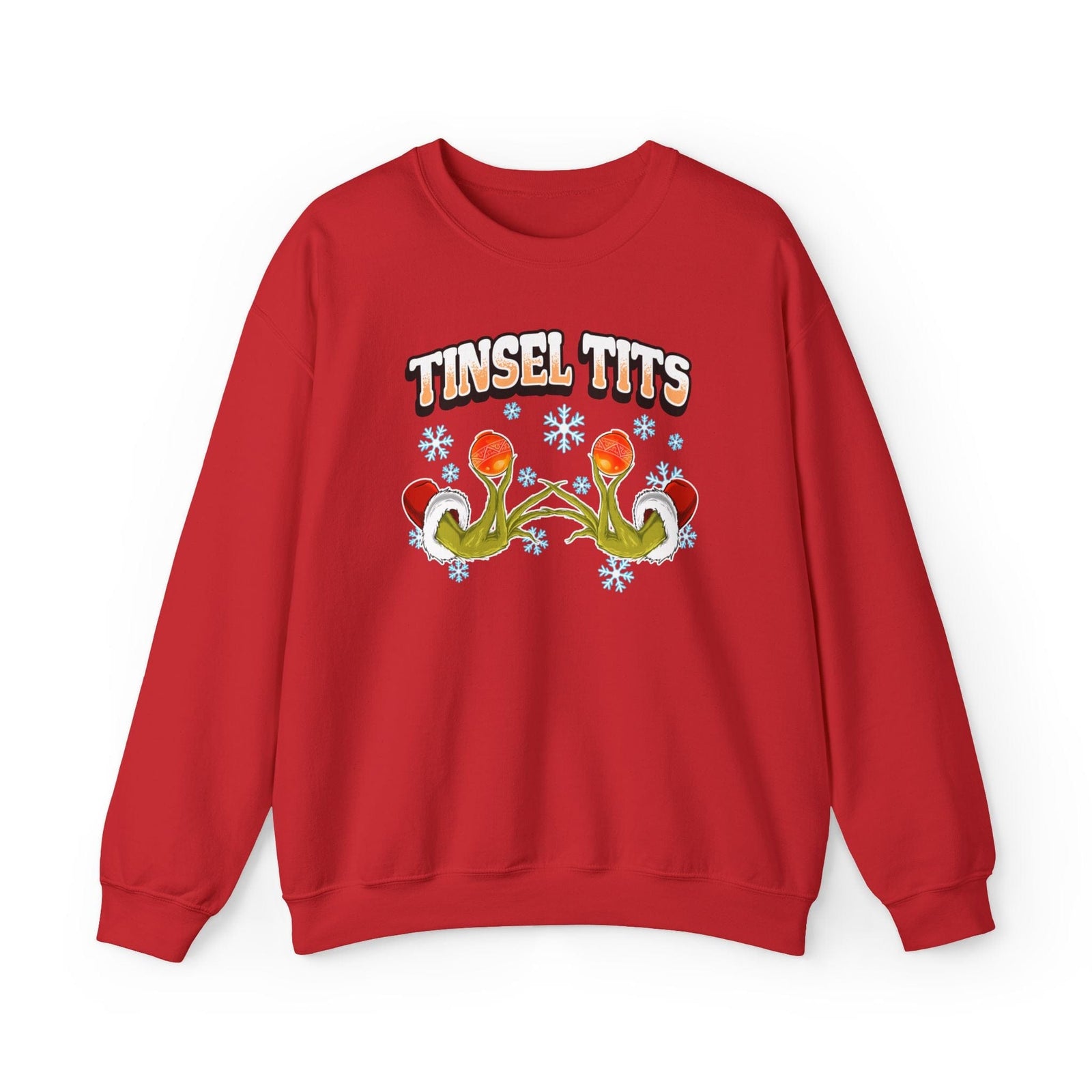 Comfy Tinsel Tits & Jingle Balls Couples Funny Sweatshirts