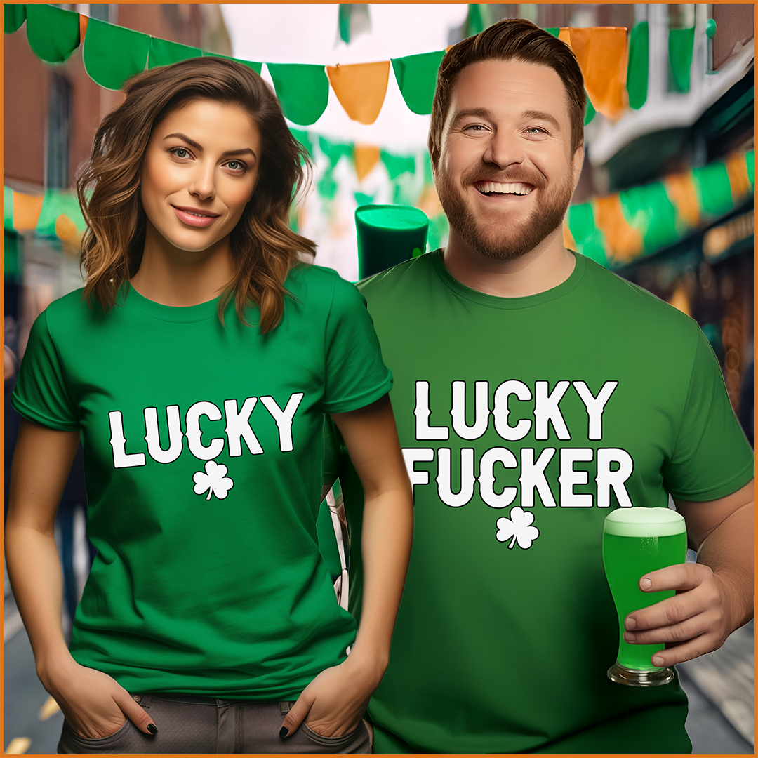 Lucky &amp; Lucky F Deluxe St Patrick's Day Shirts