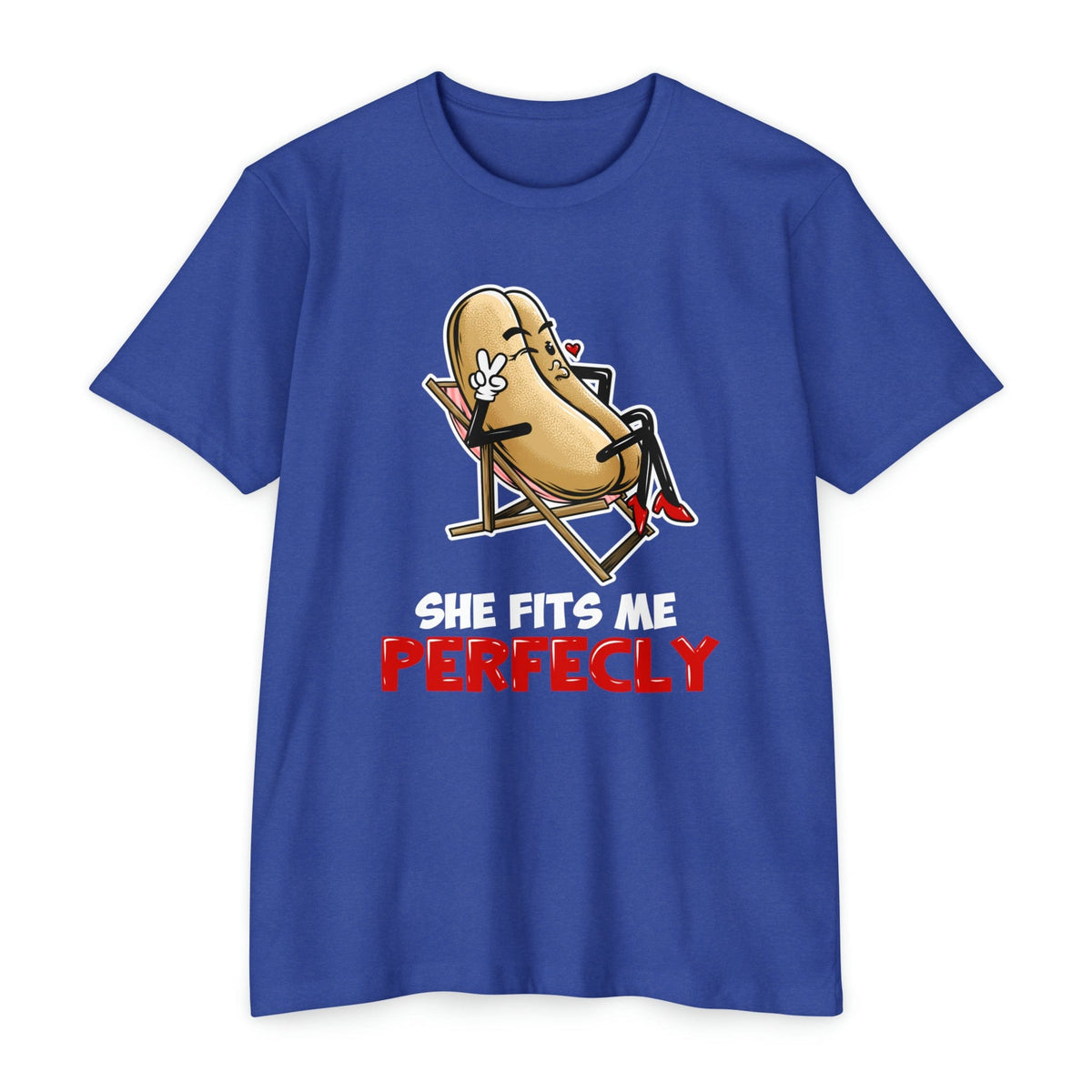 He/She Fits Me Perfectly & Funny Hot Dog Shirts