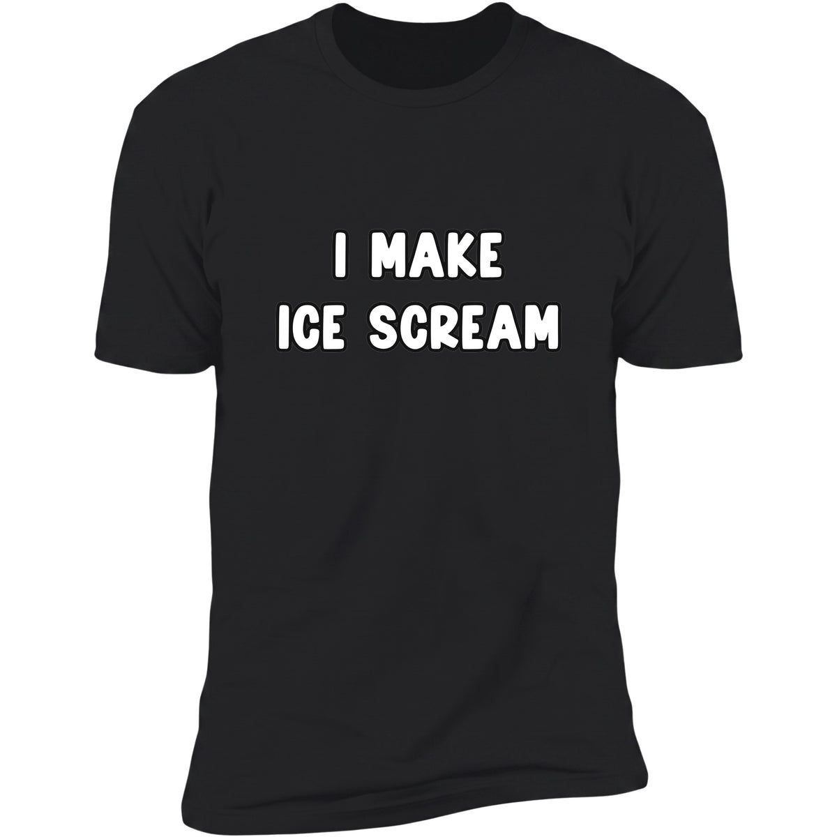 I Make Ice Scream tee in Black