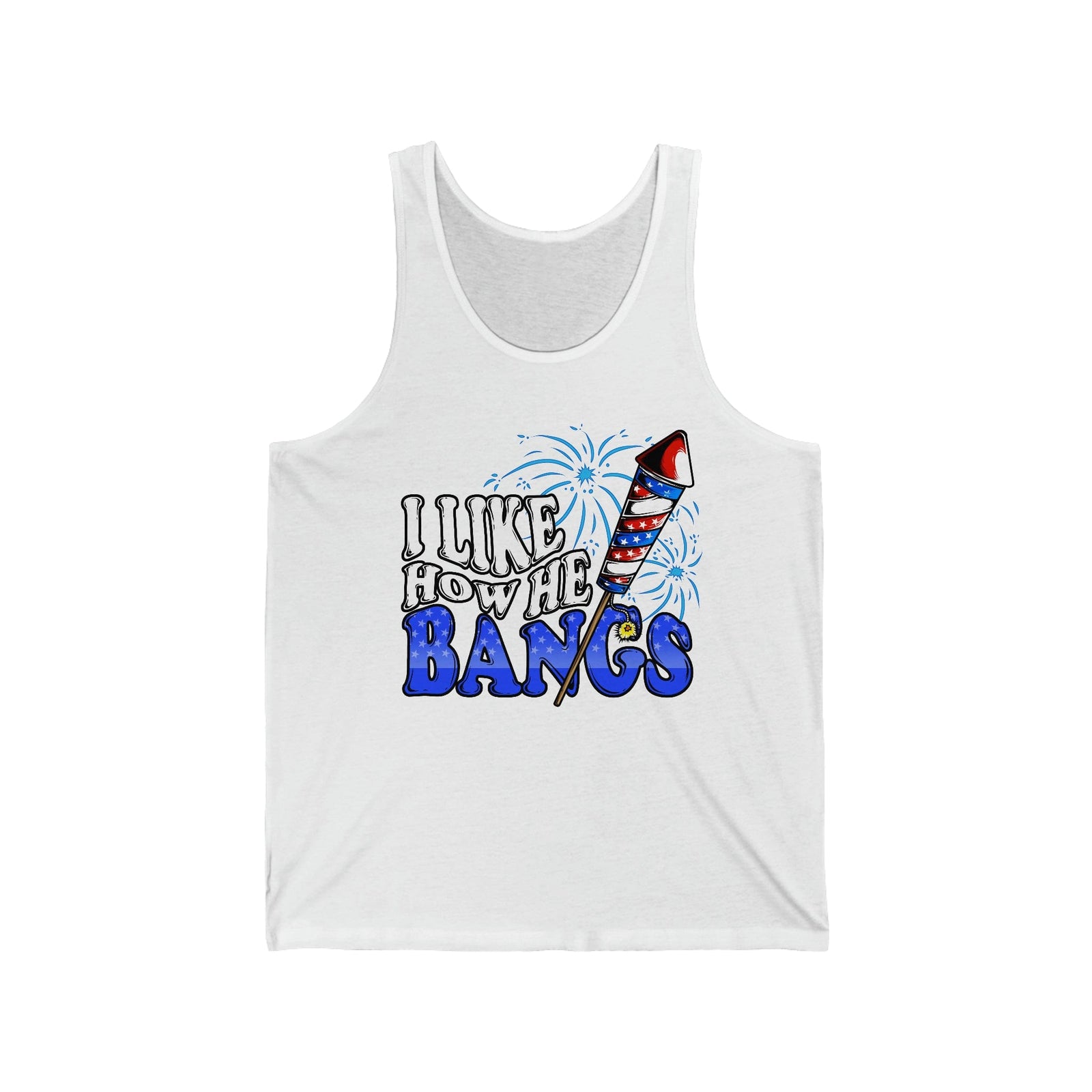 I Like How He Bangs | Unisex Jersey Tank