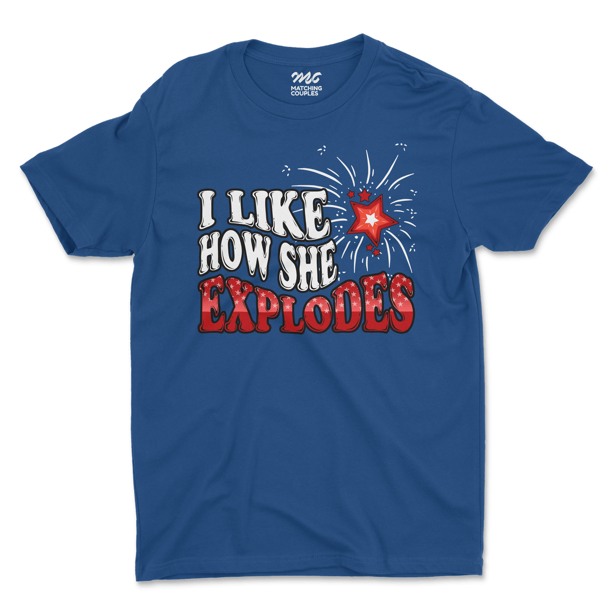 I Like How She Explodes Deluxe Men's Tee