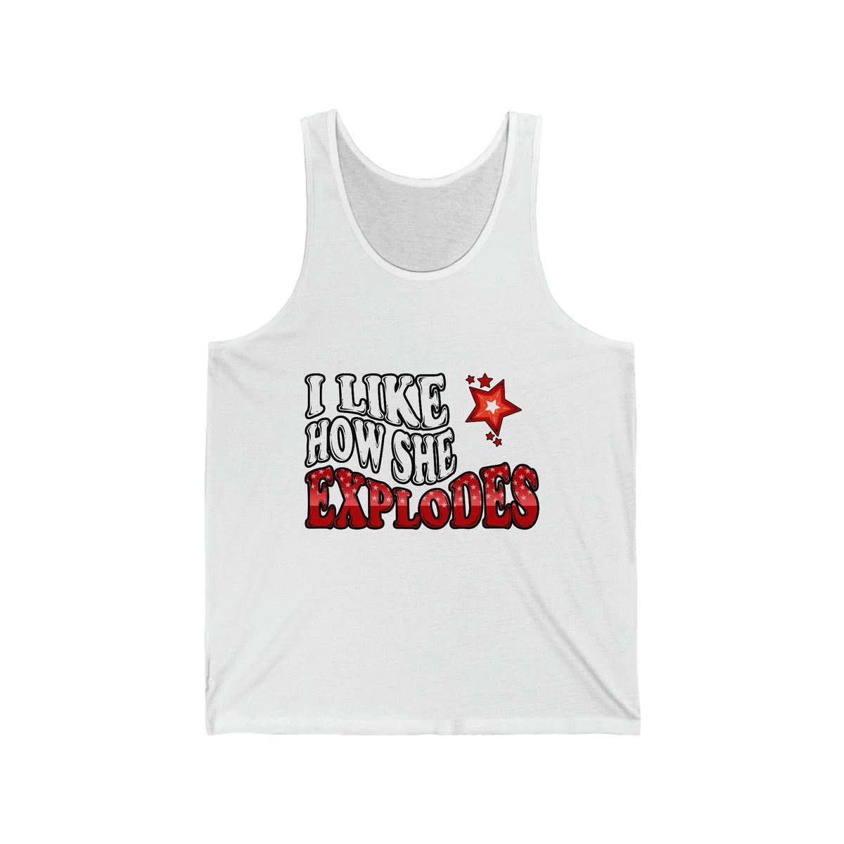 I Like How She Explodes | Unisex Jersey Tank