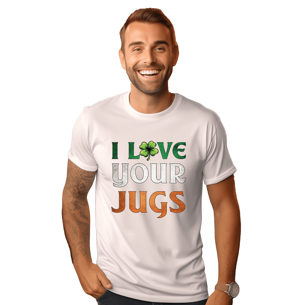 I Love Your Jugs &amp; Cheers White Tees Bundle