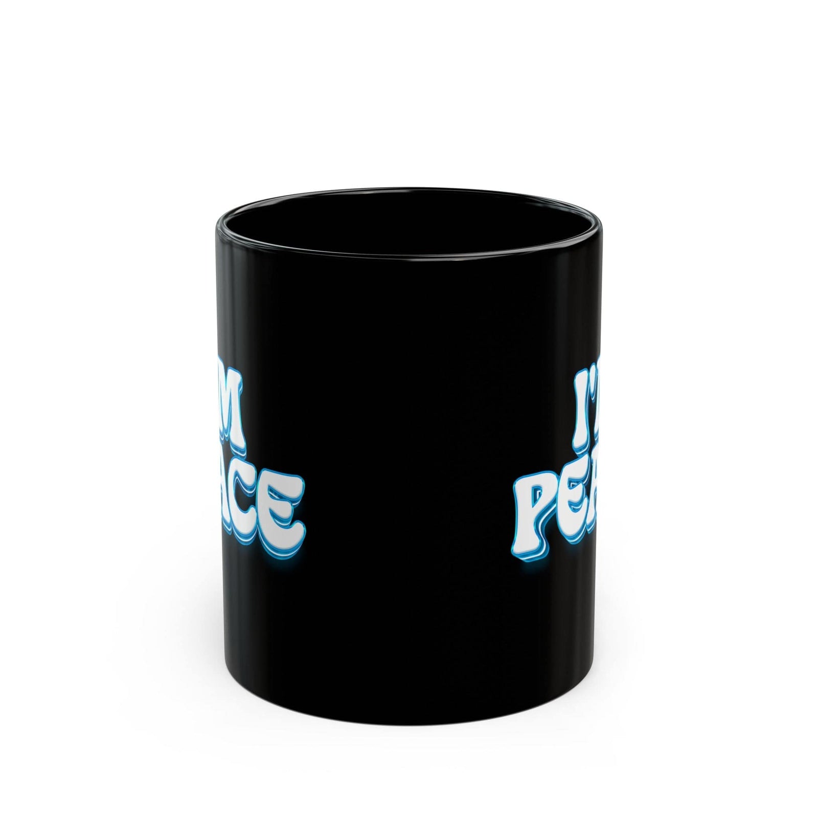 I'm Peace Black Coffee Mug