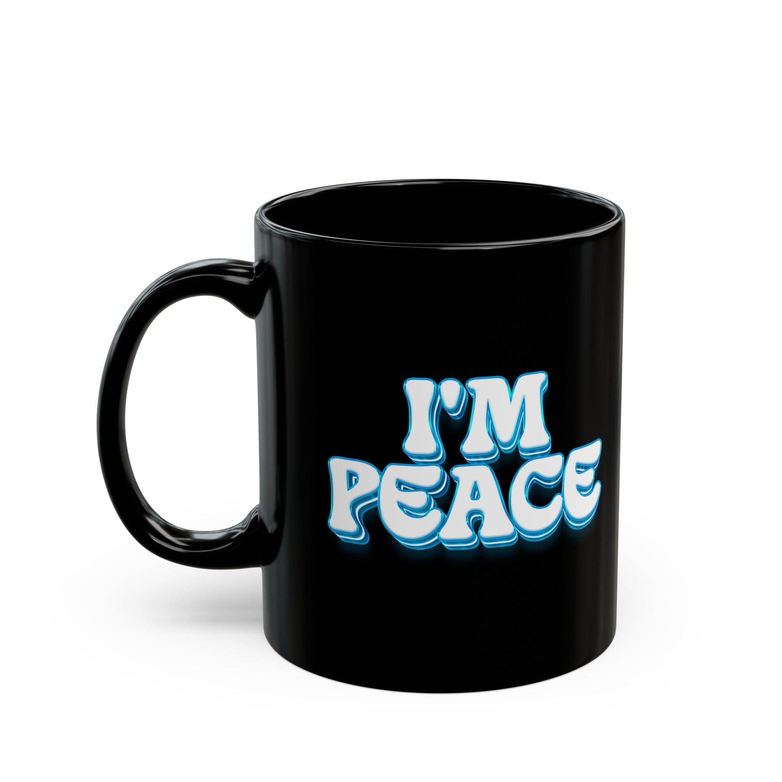 I'm Peace Black Coffee Mug