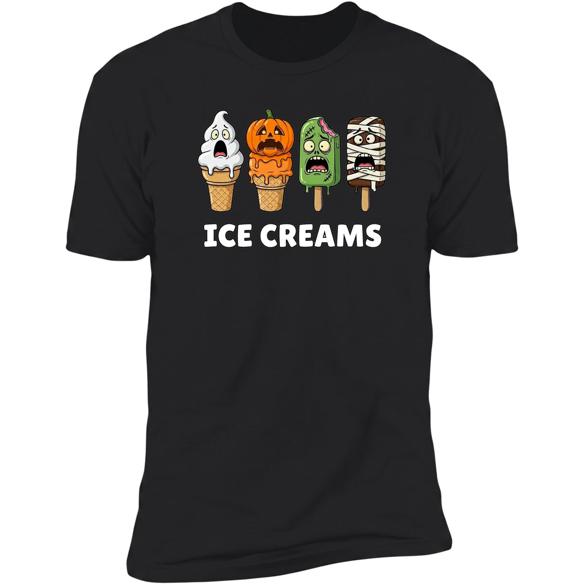 Ice Creams screaming tee in Black