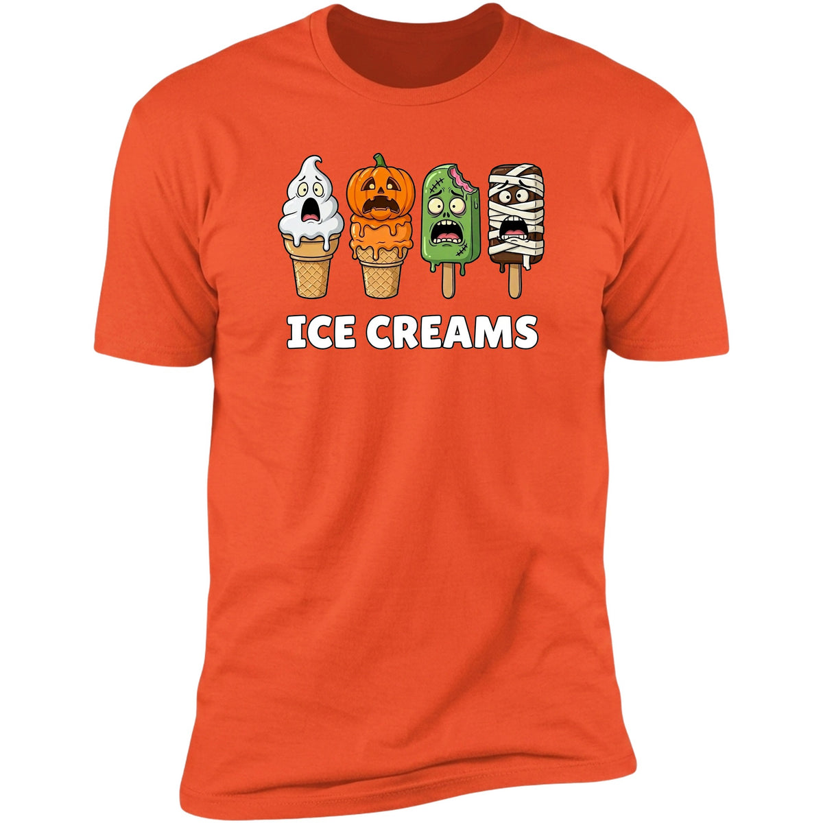 Ice Creams screaming tee in Orange