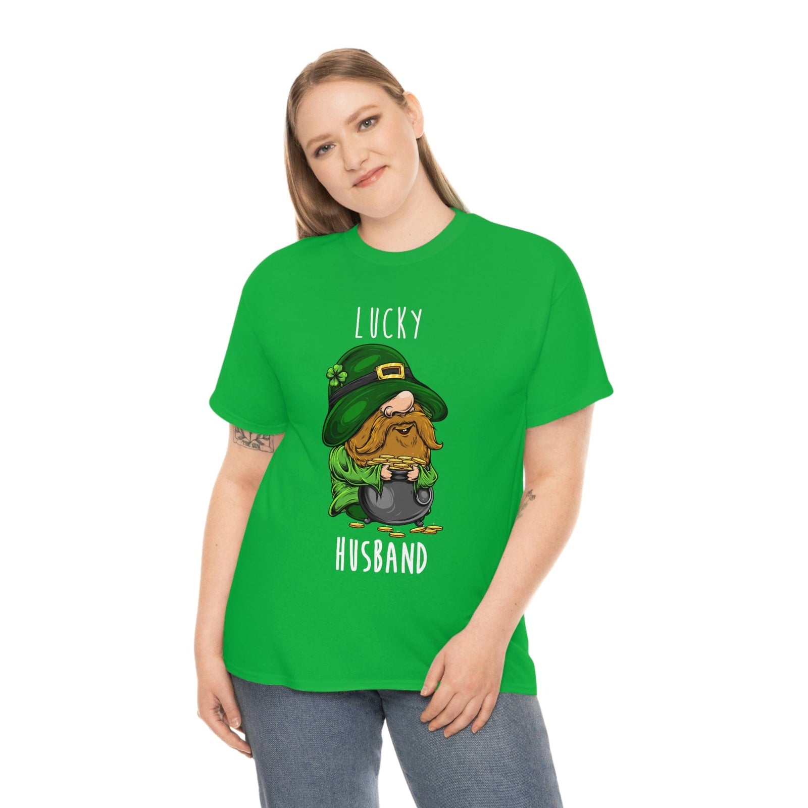 Lucky Husband & Lucky Wife St. Patrick day Drinking Shirt