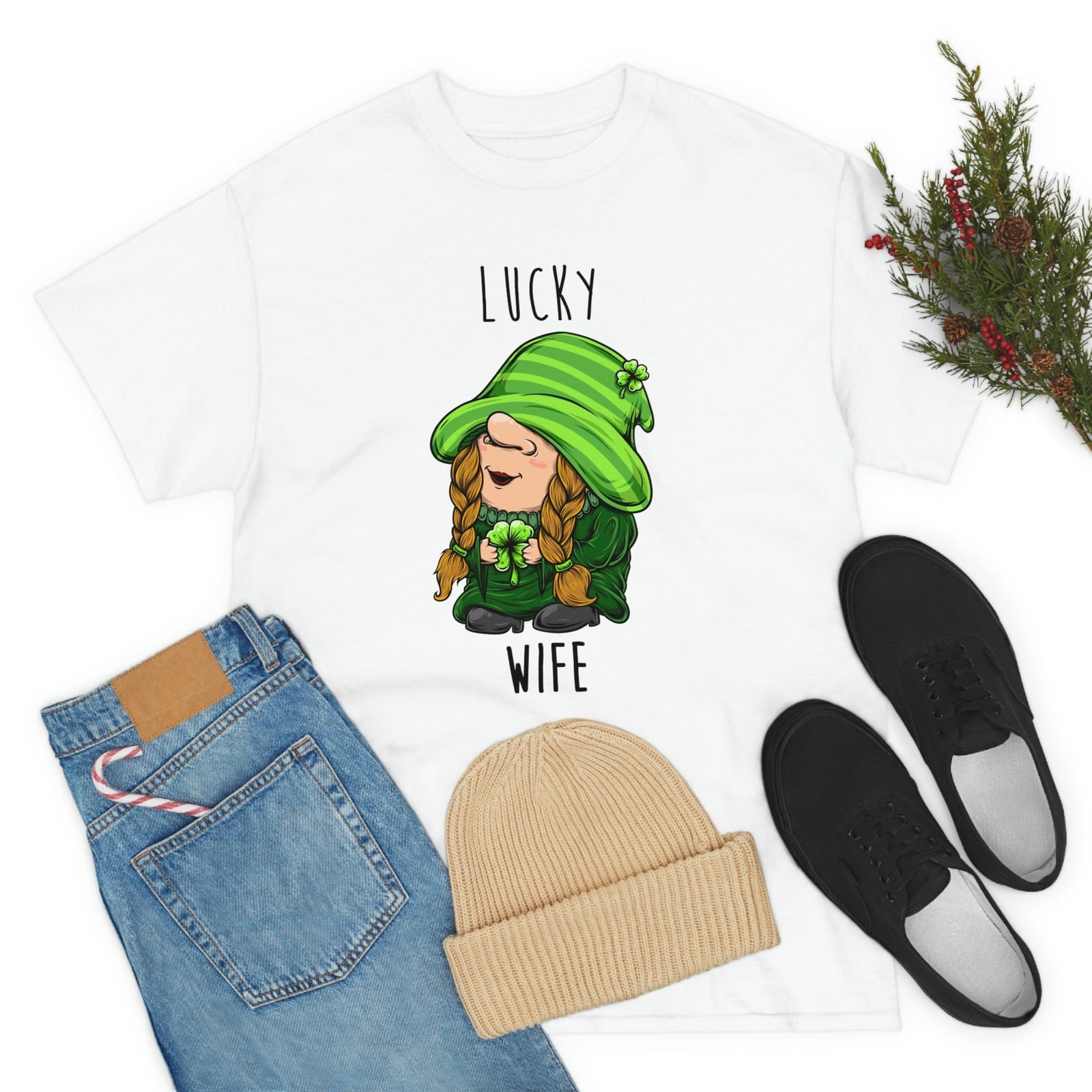 Lucky Husband & Lucky Wife St. Patrick day Drinking Shirt