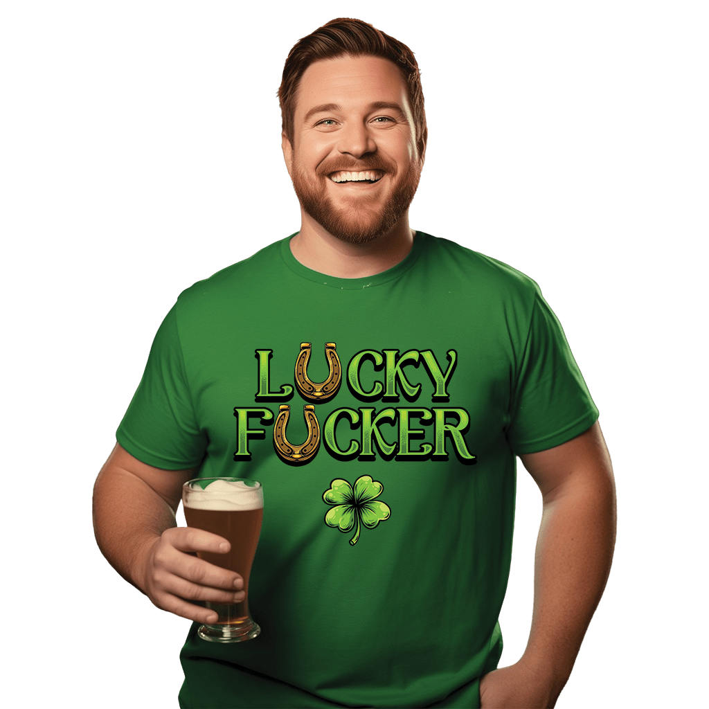 Lucky & Lucky F*ucker St Patricks Day Drinking Shirts
