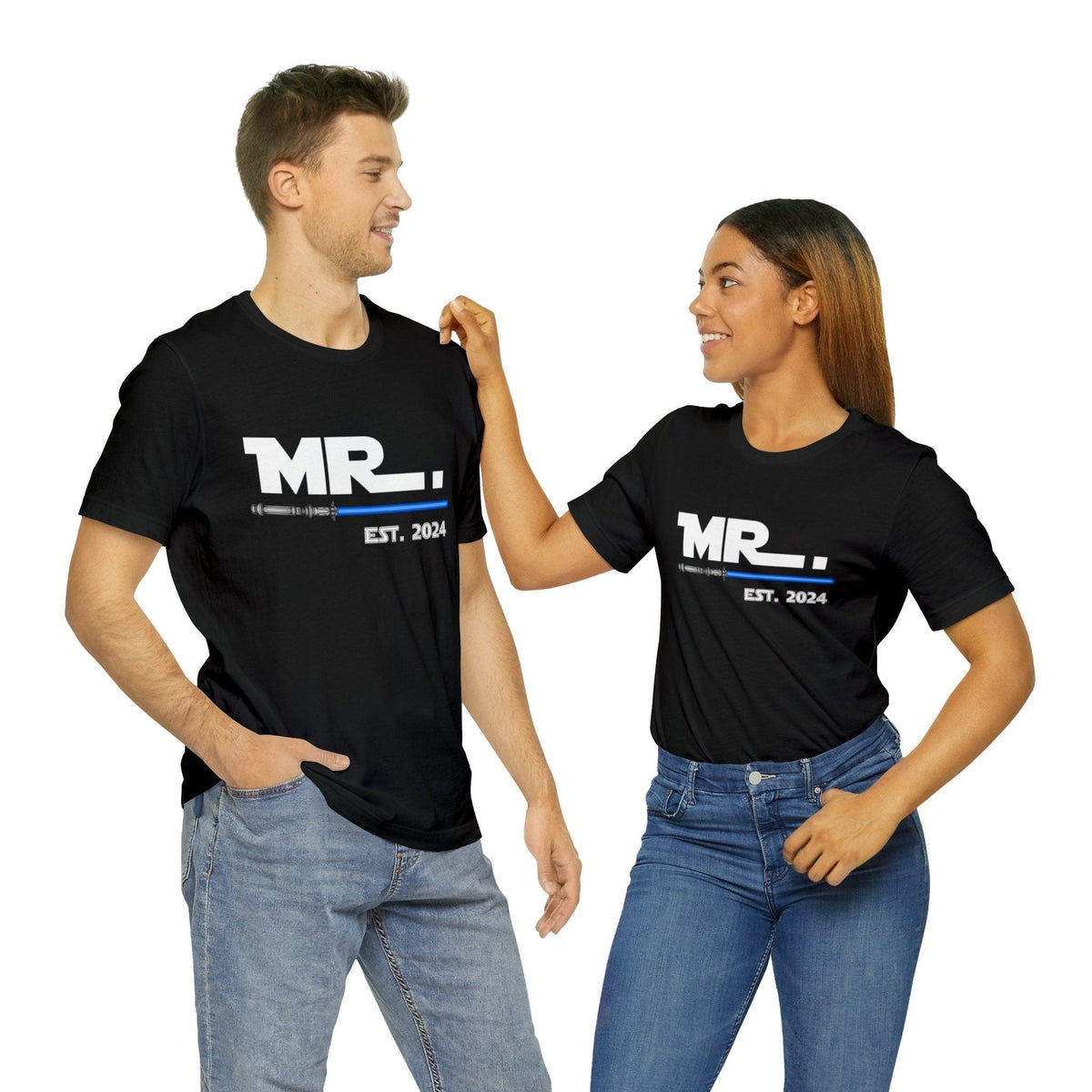 Mr Est. 2024 May The Force Be With Us Deluxe T-shirt
