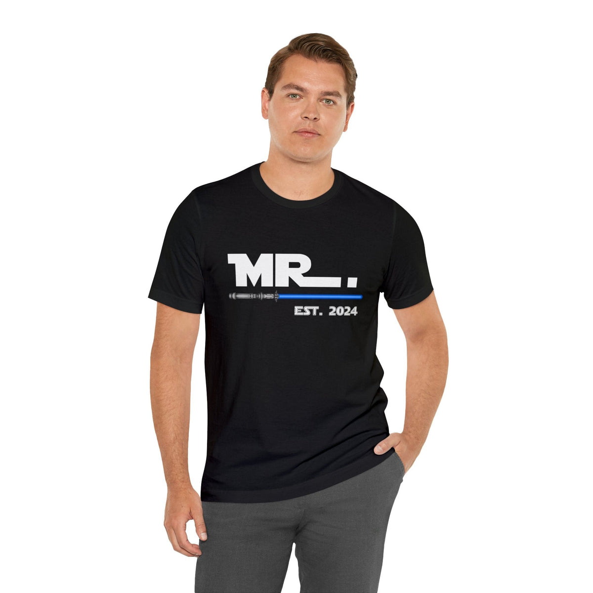 Mr Est. 2024 May The Force Be With Us Deluxe T-shirt