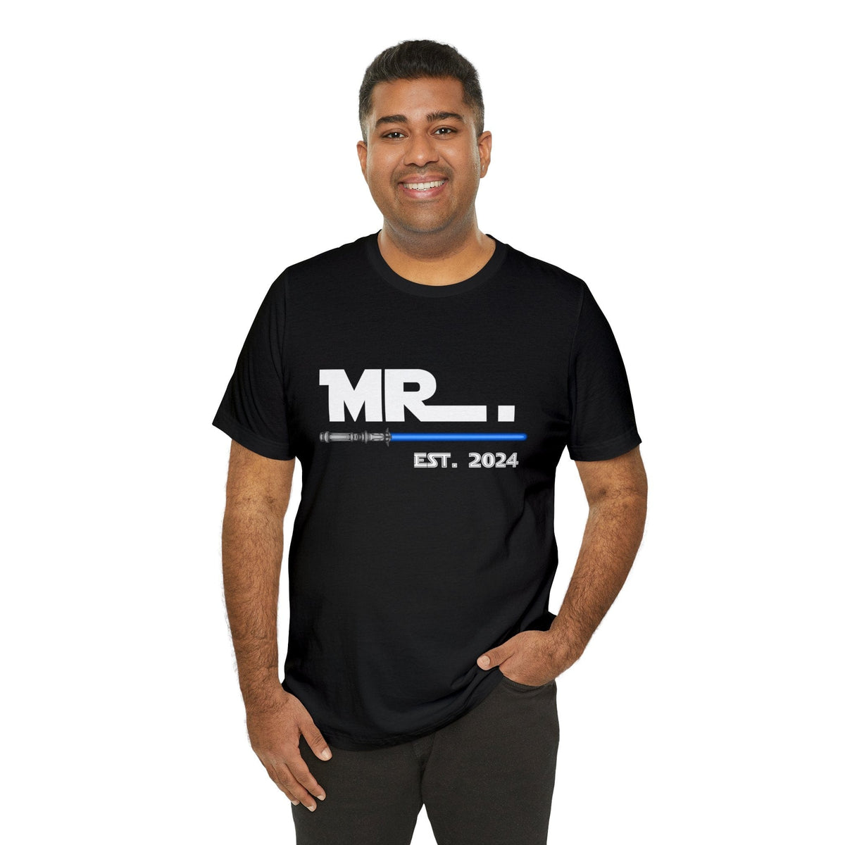Mr Est. 2024 May The Force Be With Us Deluxe T-shirt
