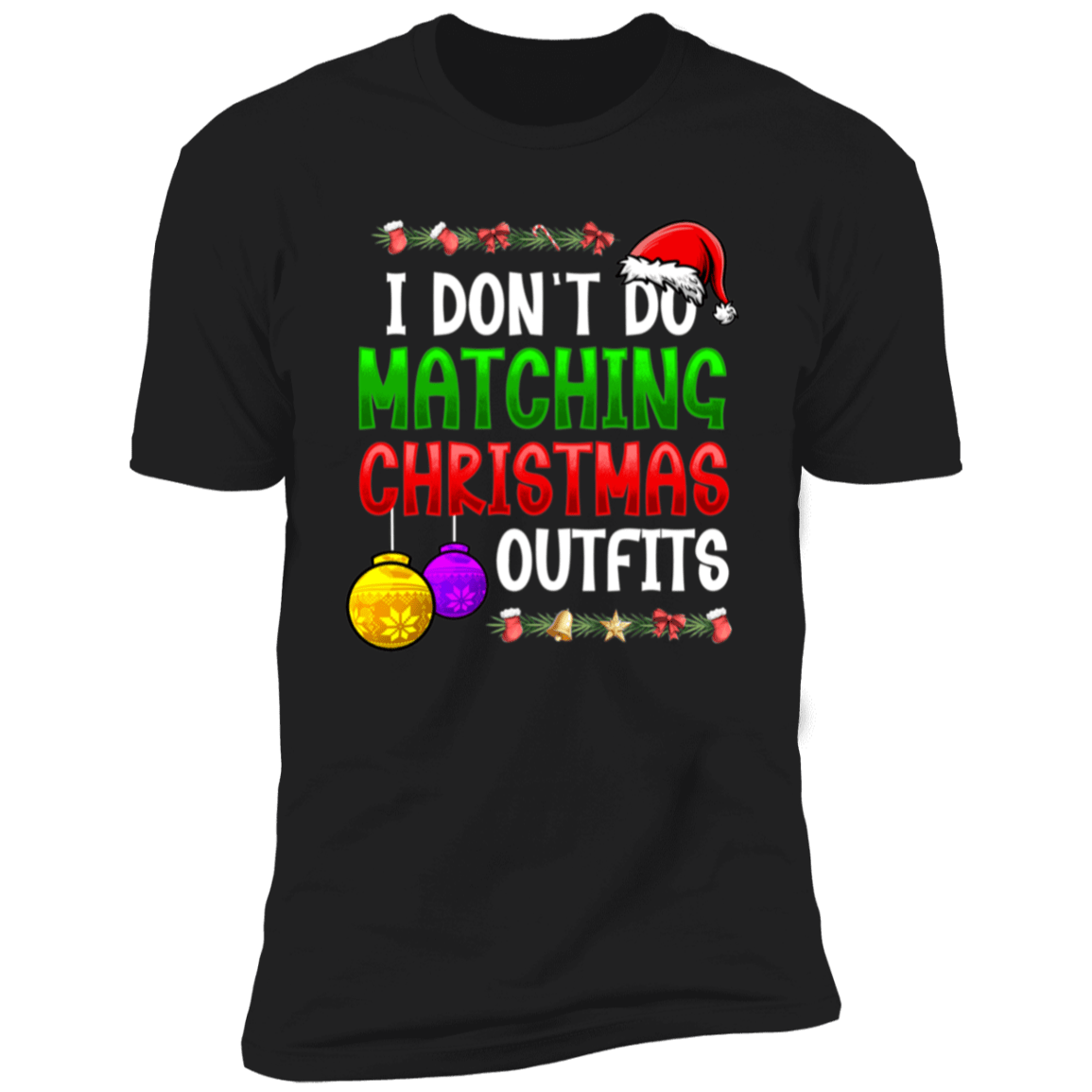I Don’t Do Matching… But I Do! Christmas Couples Tee Set