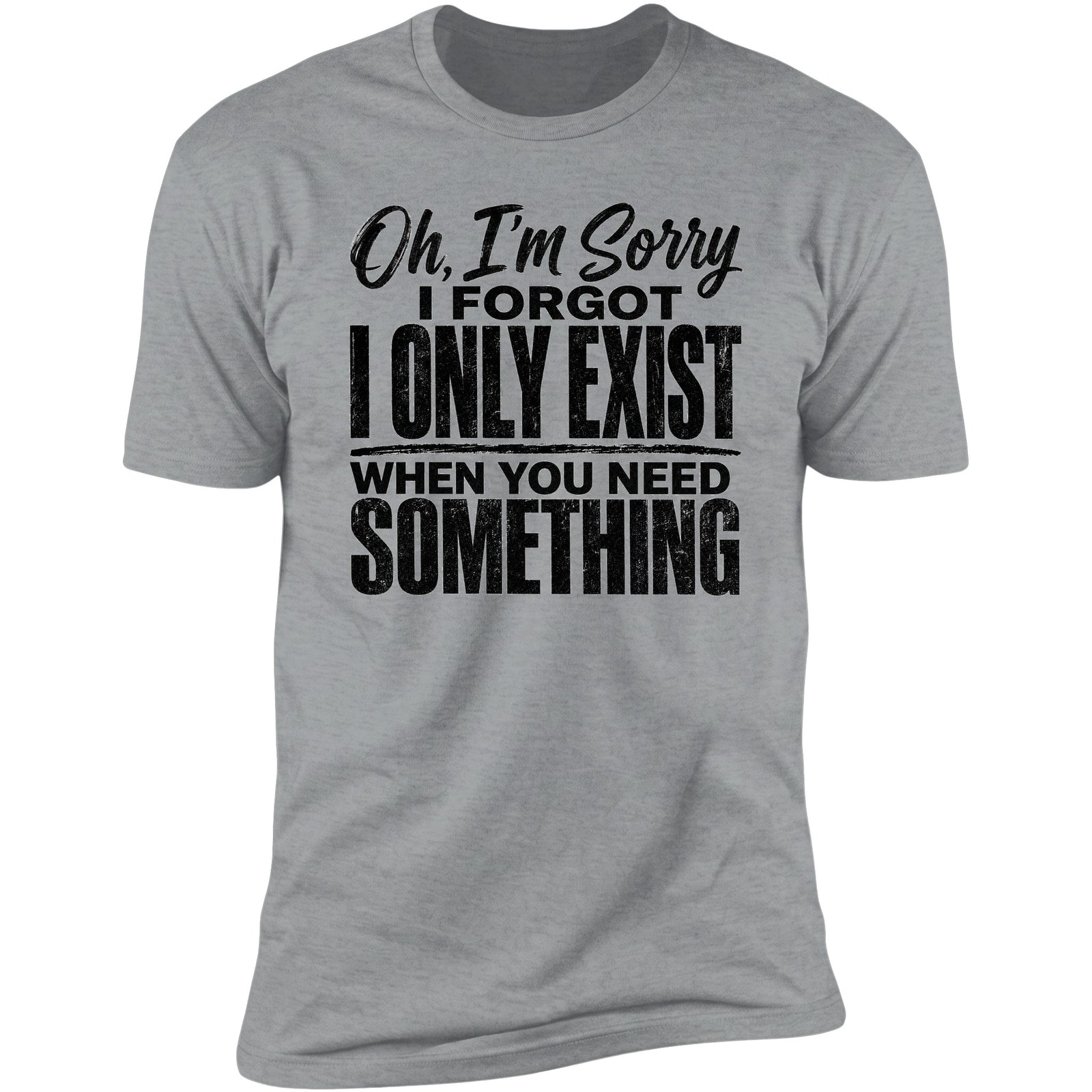 I Only Exist tee in Sport Grey