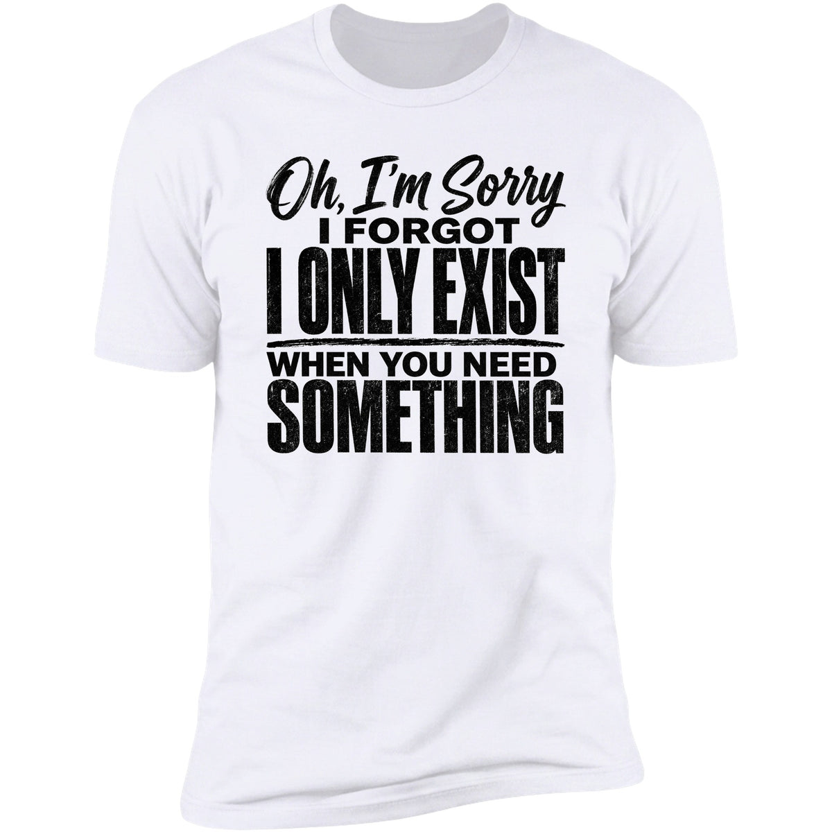 I Only Exist tee in White