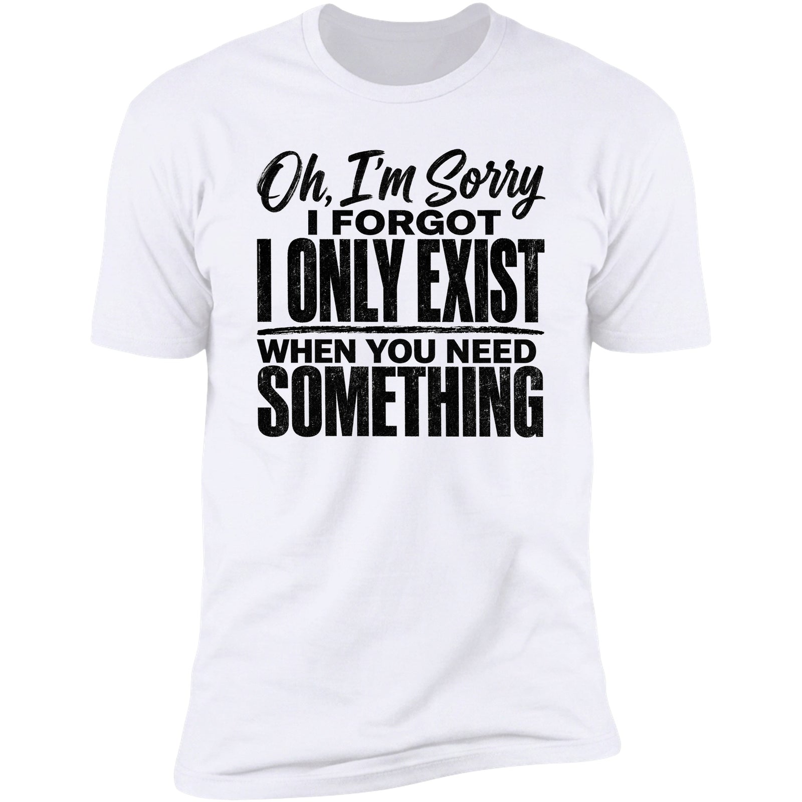 I Only Exist tee in White