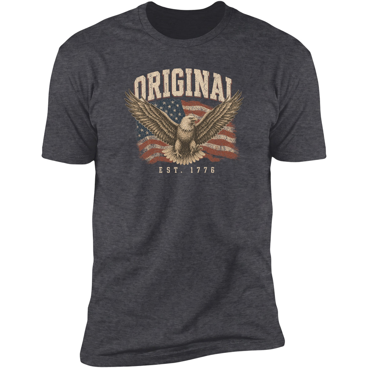 Original eagle tee, Dark Heather