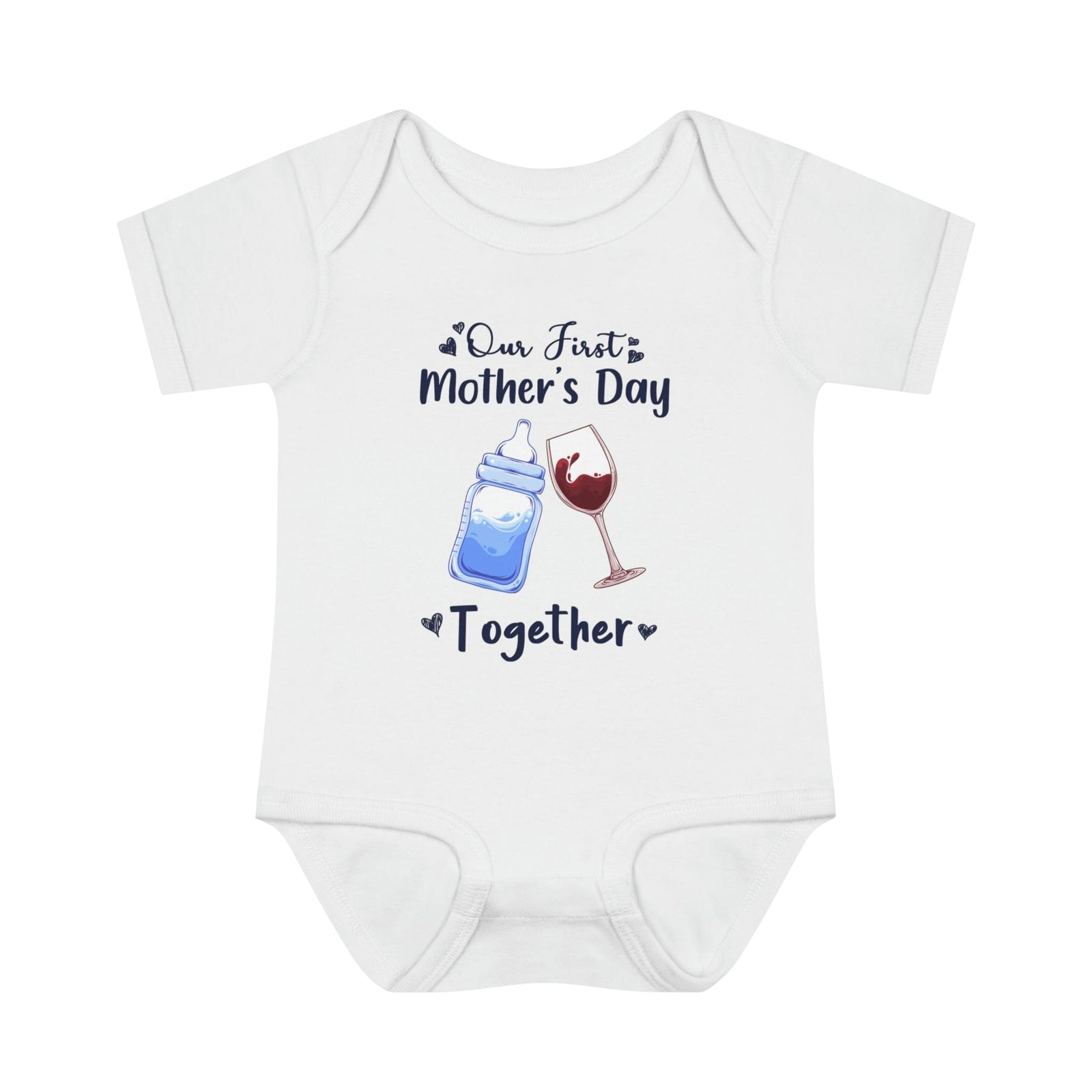 Our first mother's Day Together Infant Baby Rib Bodysuit