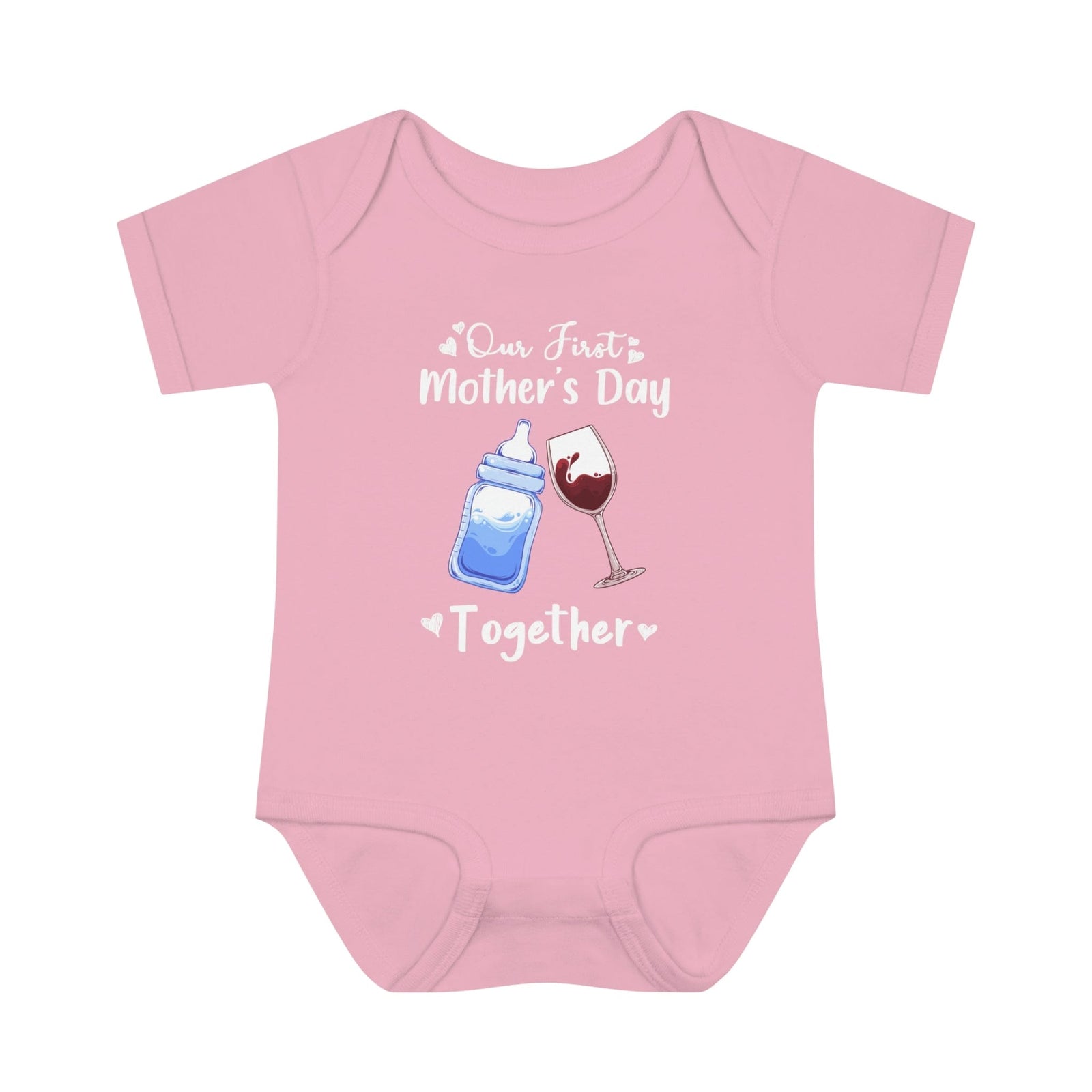 Our first mother's Day Together Infant Baby Rib Bodysuit