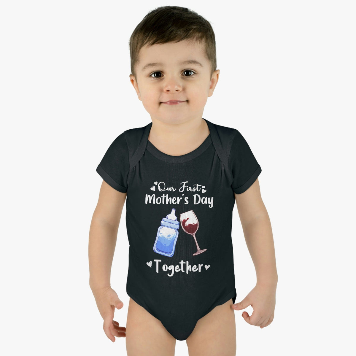 Our frist mothers day together Baby Bodysuit