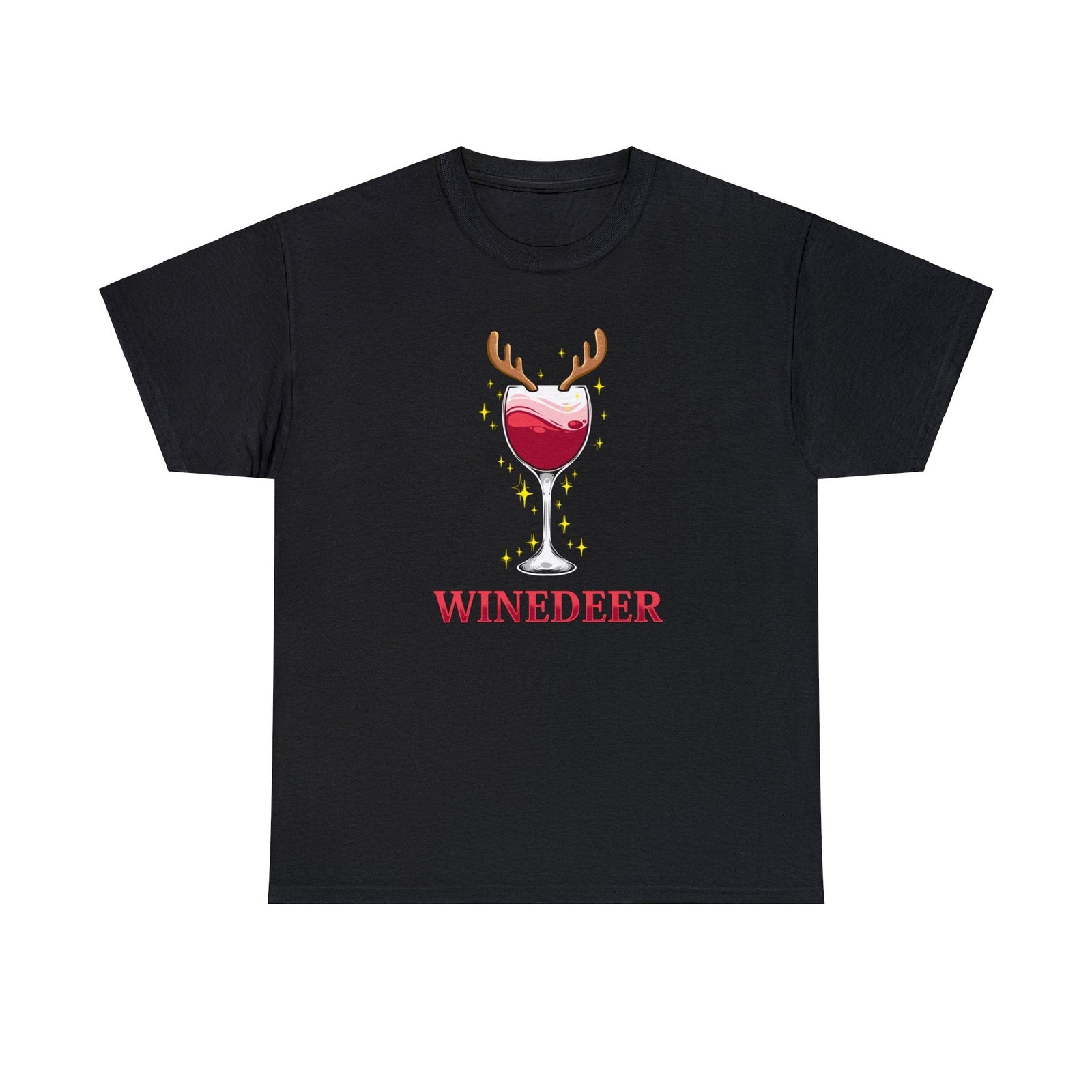 Winedeer Unisex Black Tee