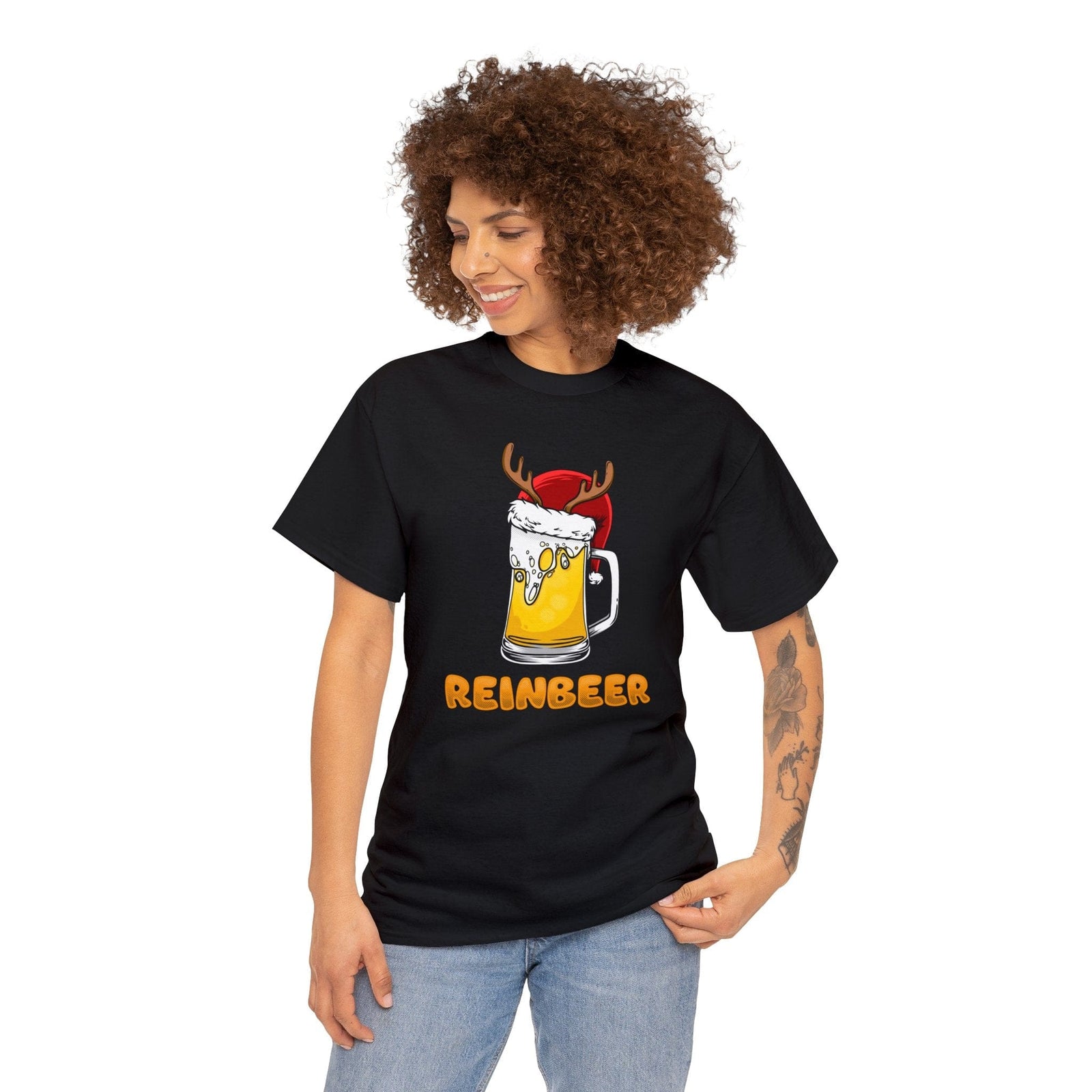Reinbeer Unisex Black Tee