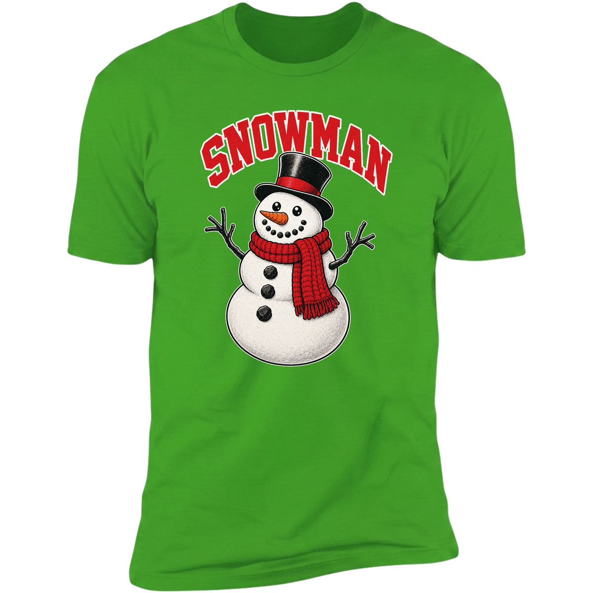 Snowman Christmas couples tee