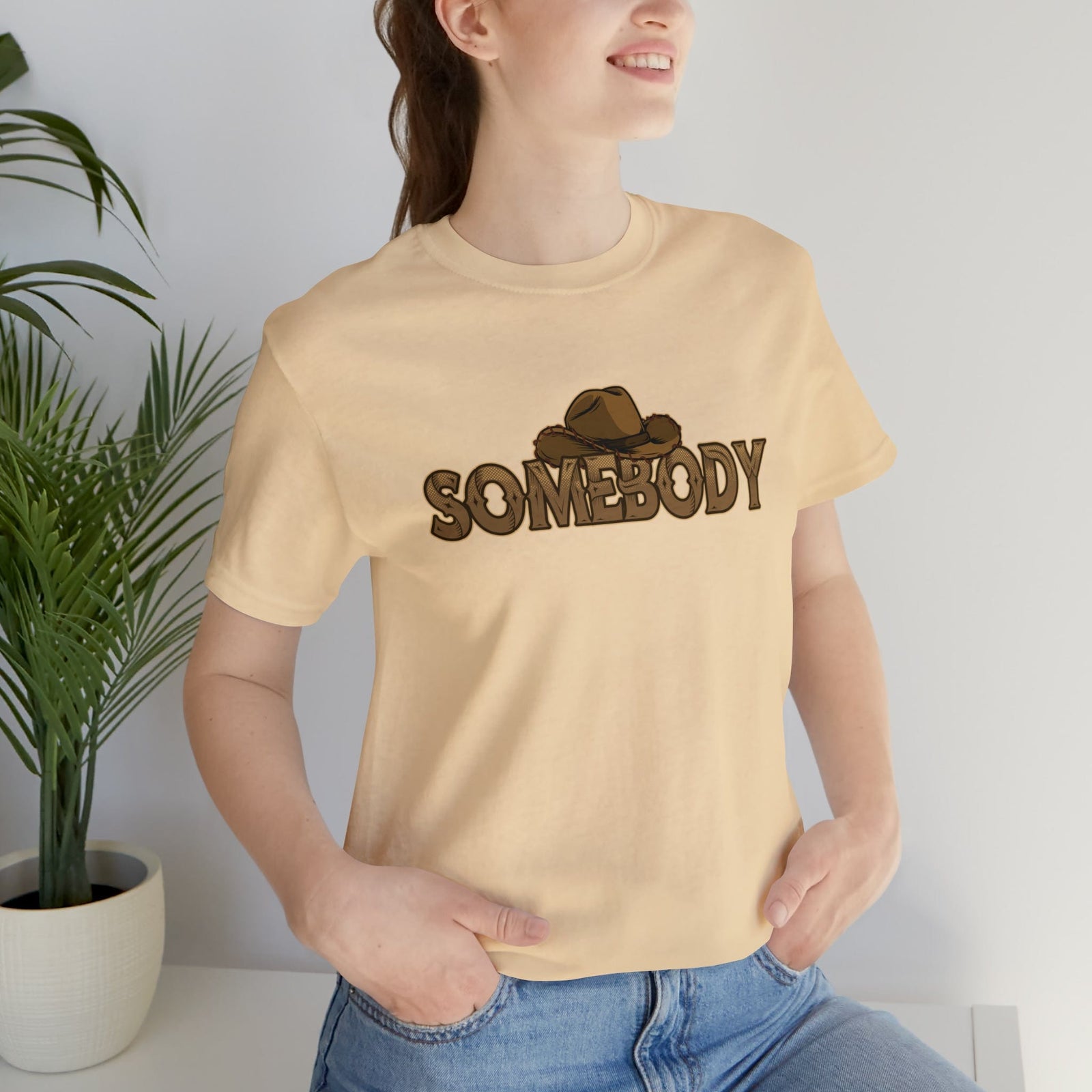 Somebody Soft Cream Deluxe Tee