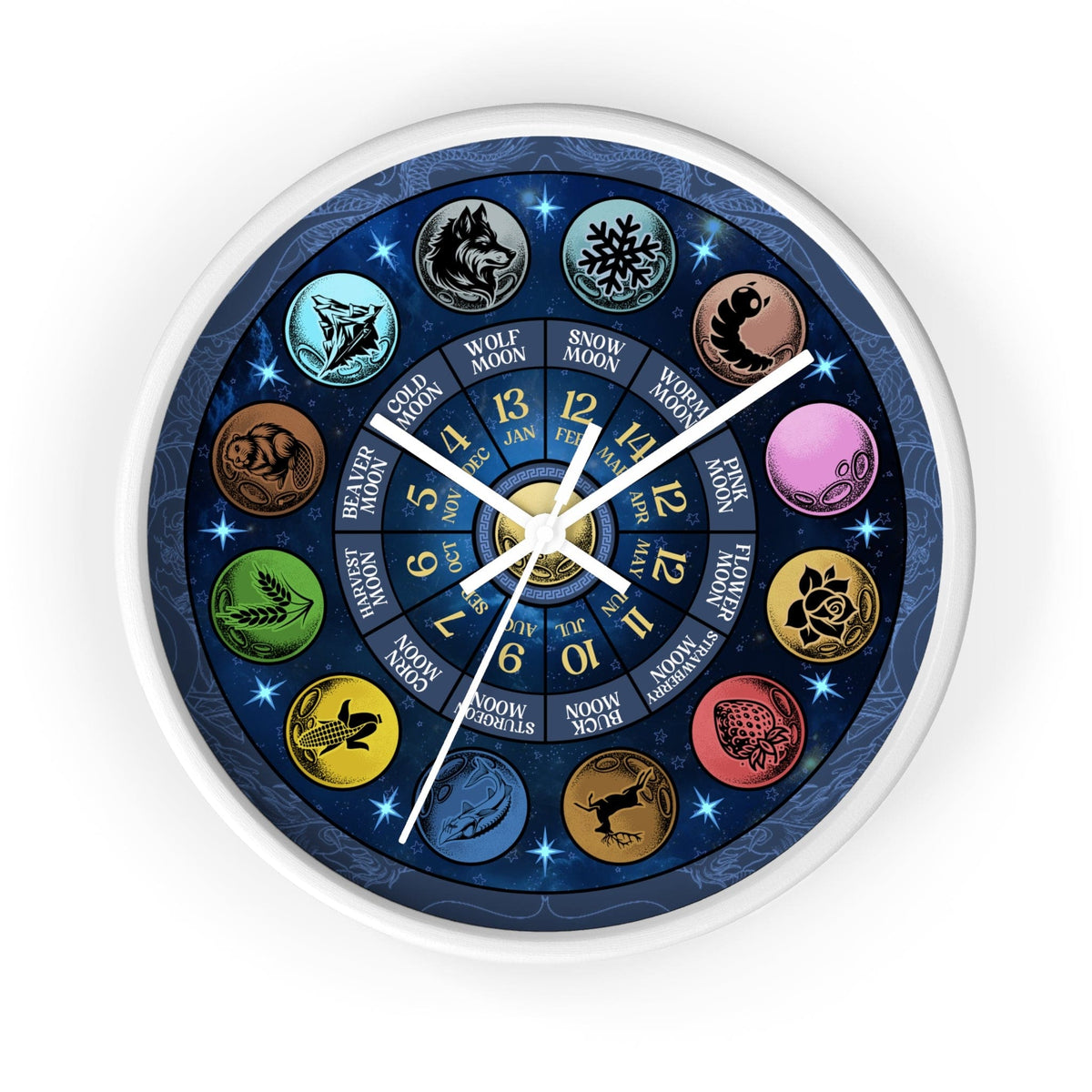 The Lunar Altar Wall Clock – Full Moons 2025