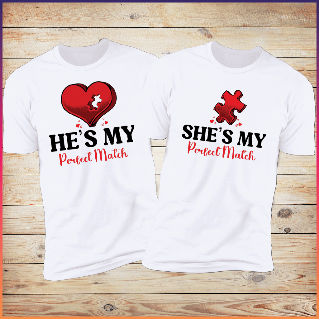 The Perfect Matching Shirts for the Perfect Match!