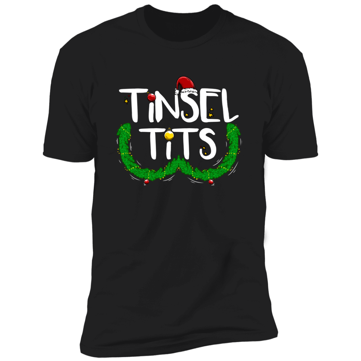 Tinsel Tits & Jingle Balls Tinsel Tits | Deluxe Black Tees
