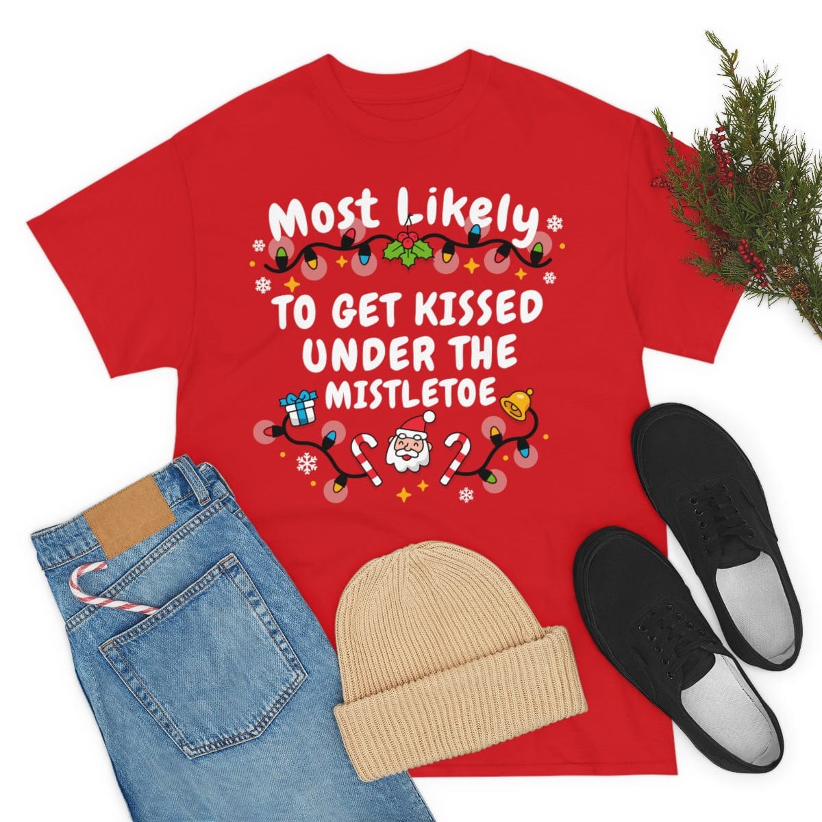 TO GET KISSED UNDER THE MISTLETOE